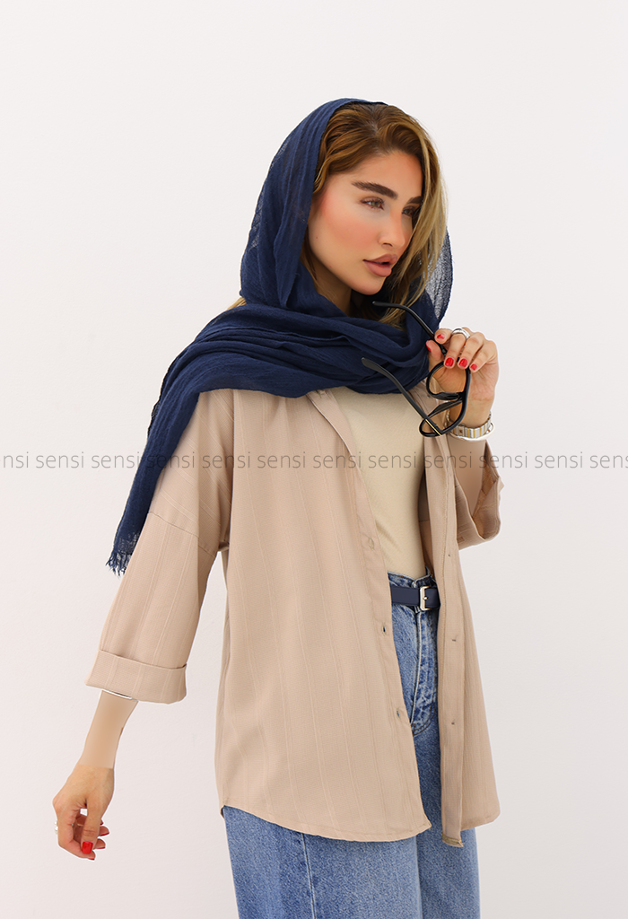 شومیز جگوار آستین پاکتی کد1006100